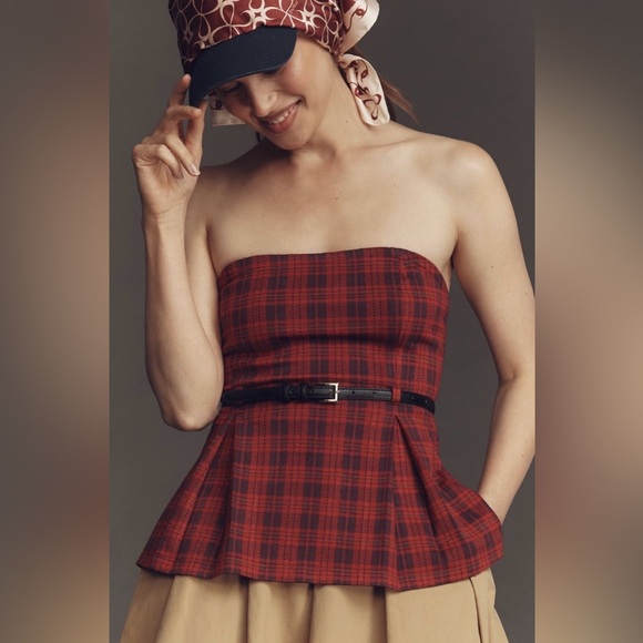 Anthropologie Tartan Plaid Set by Maeve - Picture 2 of 9